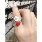 Lovestruck Spiral Ring with Pink Hearts and Stars - Cosparty