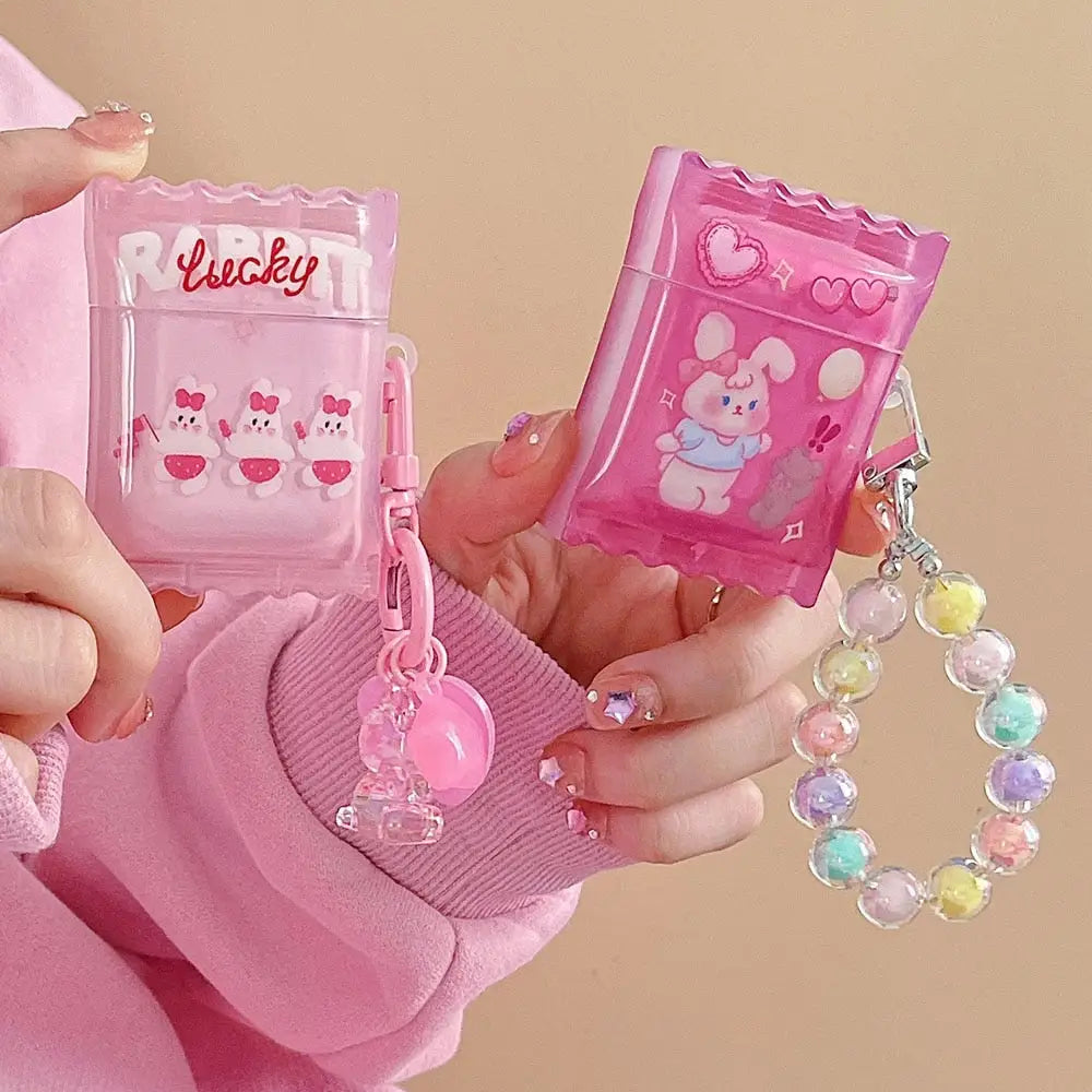 Lucky Rabbit AirPod Case for Kawaii Pink Lovers - airpod case