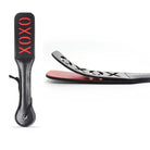 Luxurious Black and Red Vegan Leather Naughty Paddle in New Condition - Cosparty