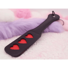 Luxurious Black and Red Vegan Leather Naughty Paddle in New Condition - Cosparty