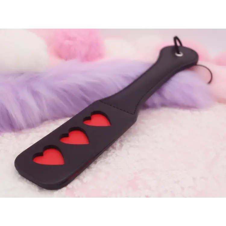 Naughty Paddles - bdsm, black and red, fetish, paddle, paddles