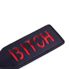 Luxurious Black and Red Vegan Leather Naughty Paddle in New Condition - Cosparty