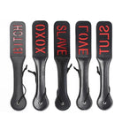 Luxurious Black and Red Vegan Leather Naughty Paddle in New Condition - Cosparty