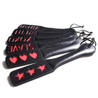 Luxurious Black and Red Vegan Leather Naughty Paddle in New Condition - paddle