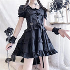 Luxurious Black Gothic Victorian Inspired Gothic Lolita Dress 84cm Waist - Cosparty
