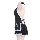 Luxurious Black Ruffled Maid Dress for Roleplaying Vixens - Cosparty