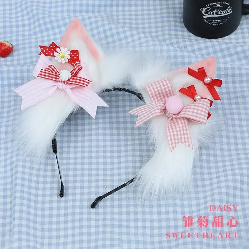 Luxurious Cat Ears Headband for Petplay and Kawaii Fashion - Cosparty