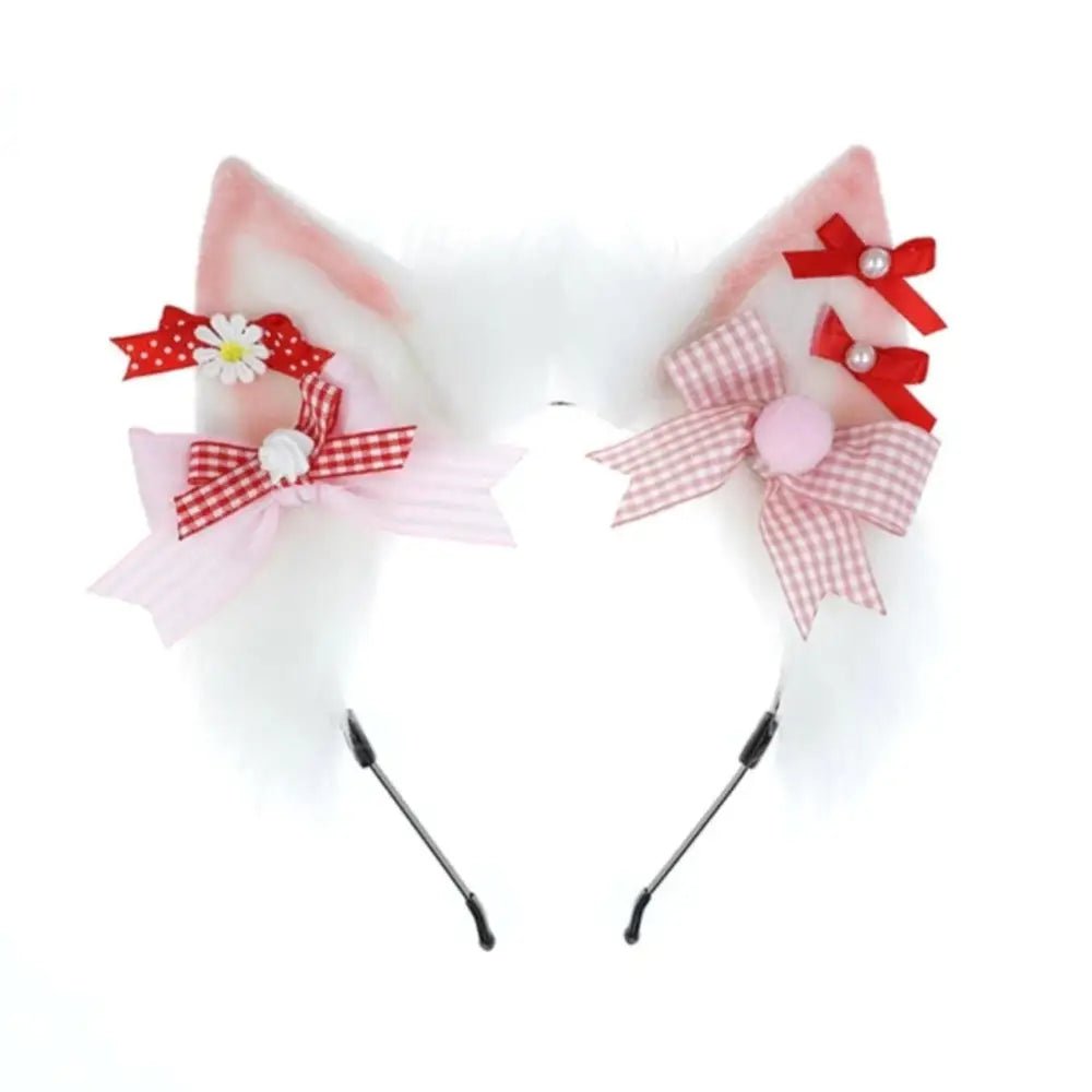 Luxurious Cat Ears Headband for Petplay and Kawaii Fashion - Cosparty
