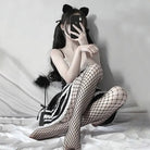 Luxurious Fishnet Stockings in High - Quality Stretchy Mesh - Cosparty