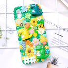 Luxurious Handmade Phone Case with Dinosaurs and Bumble Bees - Cosparty