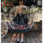 Luxurious Holiday Lolita Dress in Red or Green Org Instock New Condition - dress