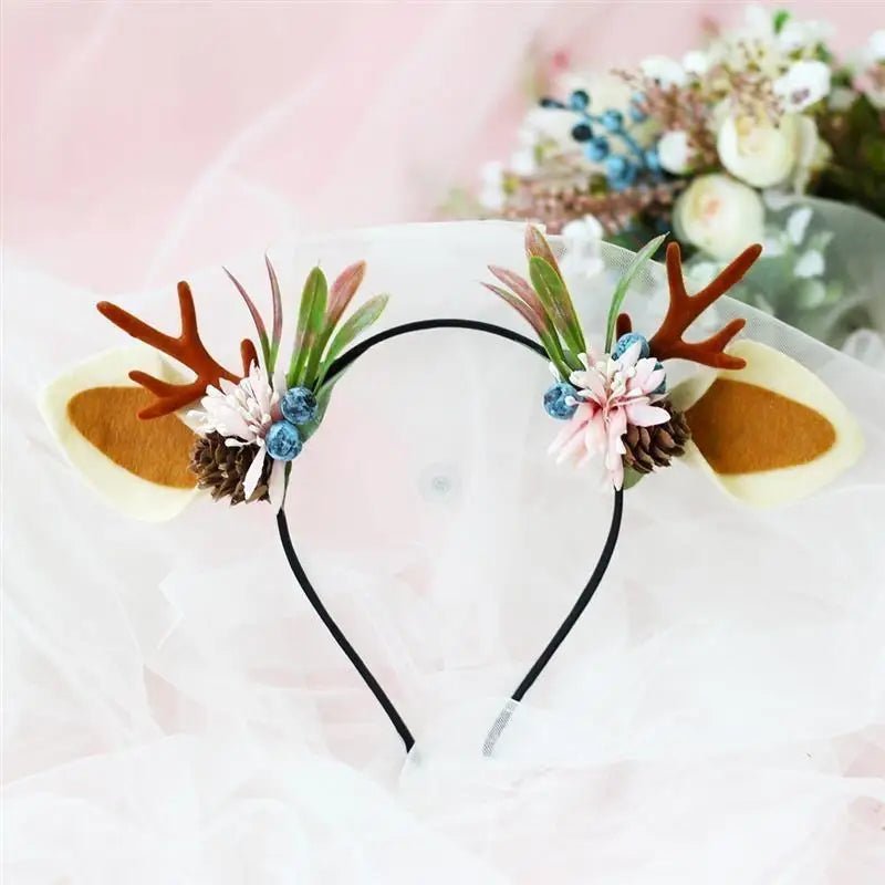 Luxurious Kawaii Lolita Reindeer Antler Headbands New Condition Org Instock - Cosparty