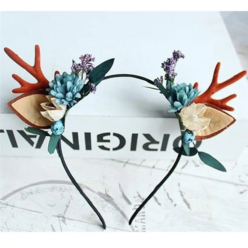 Luxurious Kawaii Lolita Reindeer Antler Headbands New Condition Org Instock - Cosparty