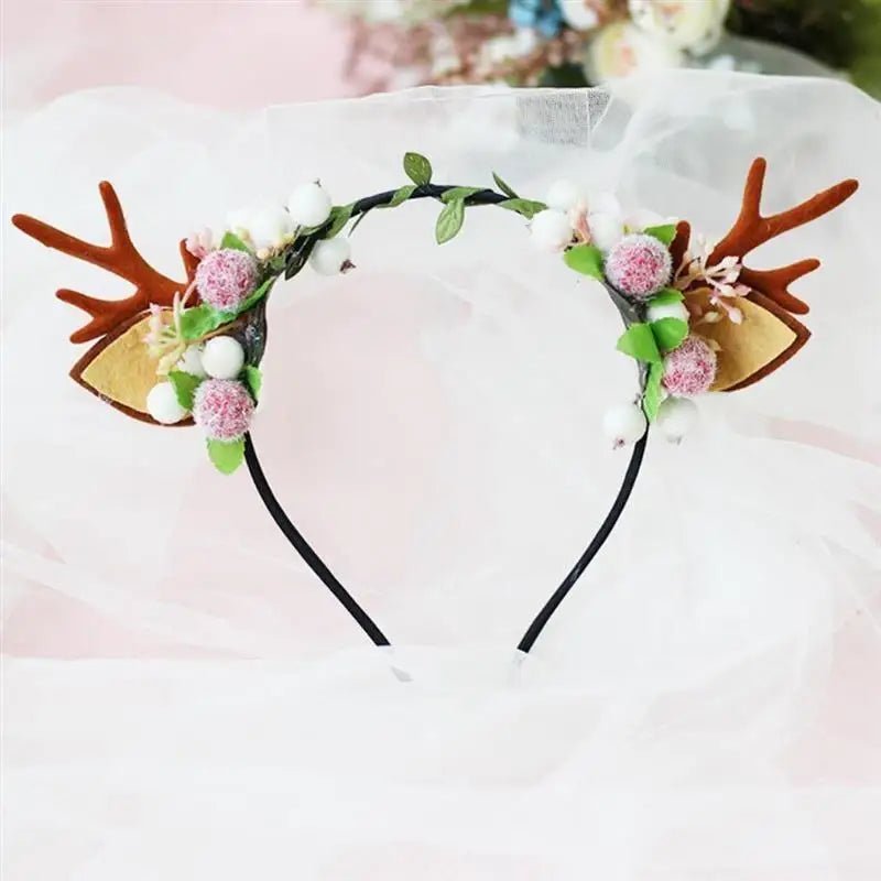 Luxurious Kawaii Lolita Reindeer Antler Headbands New Condition Org Instock - Cosparty