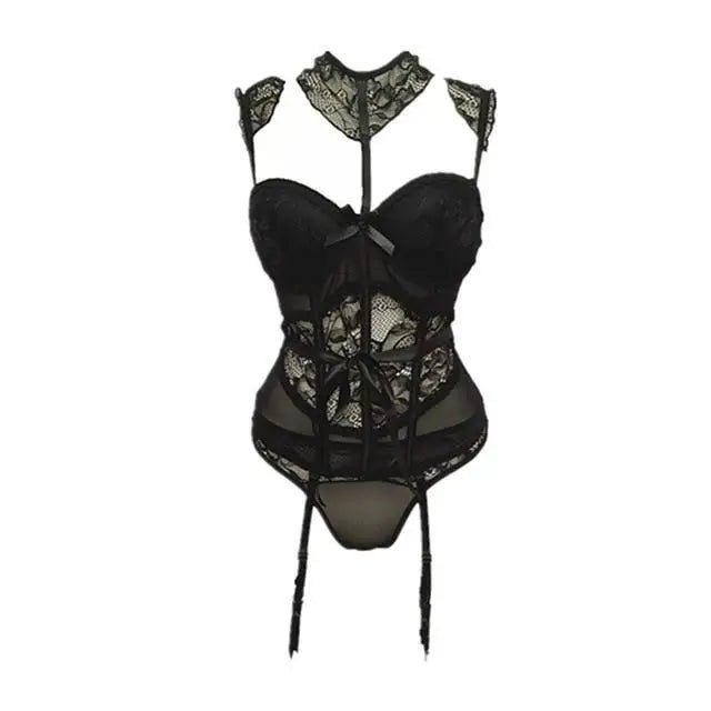 Luxurious Lace Bra and Panty Lingerie Set with Silk Ribbons - Cosparty