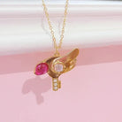 Magical Girl Wand Necklaces - Winged - accessories, accessory, anime, card captor, jewelery