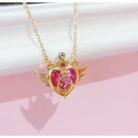 Magical Girl Wand Necklaces - Heart - accessories, accessory, anime, card captor, jewelery