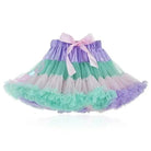Luxurious Milky Pastel Tutu Skirt with Silk Ribbon and Ruffles - Cosparty