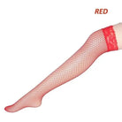 Luxurious Pink Fishnet Stockings with Lace Garter Details - Cosparty