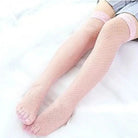 Luxurious Pink Fishnet Stockings with Lace Garter Details - Cosparty