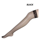 Luxurious Pink Fishnet Stockings with Lace Garter Details - tights