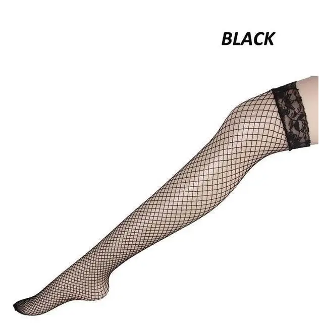 Luxurious Pink Fishnet Stockings with Lace Garter Details - tights