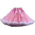 Luxurious Pink Tutu Skirt with Silk Ribbon and Ruffles - Cosparty