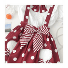 Luxurious Polkadot Suspender Lolita Skirt with Elastic Waist - Cosparty