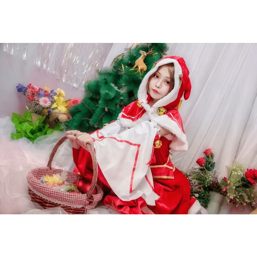Luxurious Santa Clause Kimono Cosplay Set for 80 - 85cm Bust and Waist - Cosparty