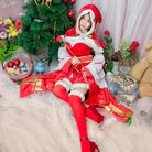 Luxurious Santa Clause Kimono Cosplay Set for 80 - 85cm Bust and Waist - Cosparty