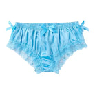 Luxurious Satin Sissy Panties with Ruffle Lace Trim - underwear