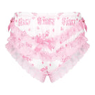 Luxurious Satin Sissy Panties with Ruffle Lace Trim - underwear