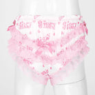 Luxurious Satin Sissy Panties with Ruffle Lace Trim - underwear