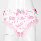 Luxurious Satin Sissy Panties with Ruffle Lace Trim - underwear