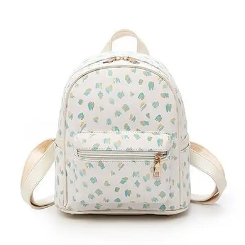 Cupcake Backpack - Green Dots - backpack