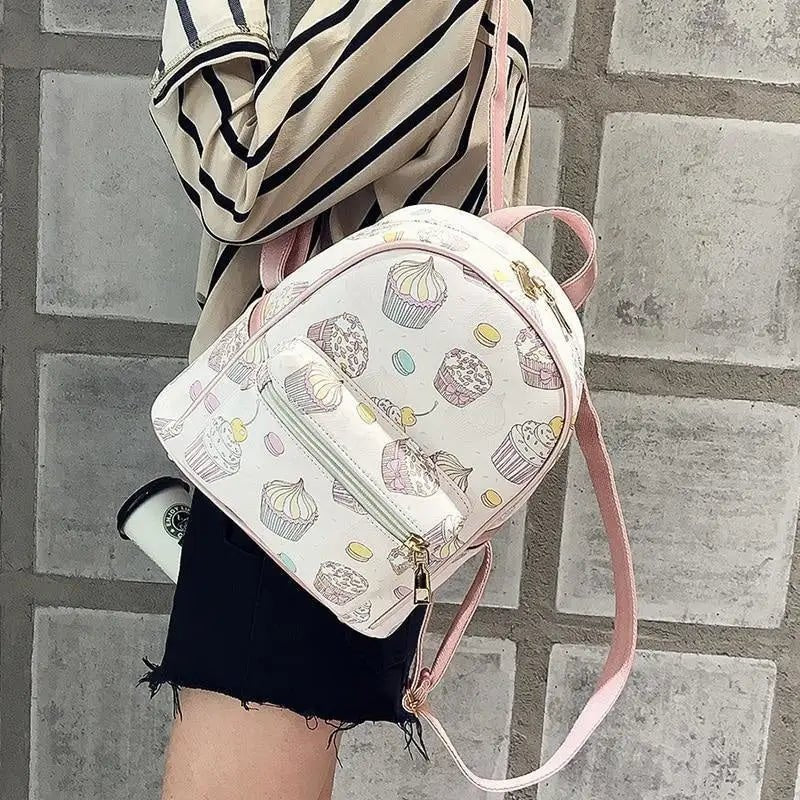 Luxurious Vegan Leather Backpack for Kawaii Style Lovers - Cosparty