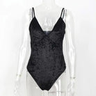 Luxurious Velvet Velour Piece Bodysuit for Ultimate Comfort - Cosparty
