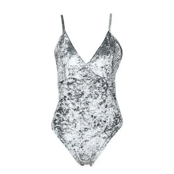 Luxurious Velvet Velour Piece Bodysuit for Ultimate Comfort - Cosparty