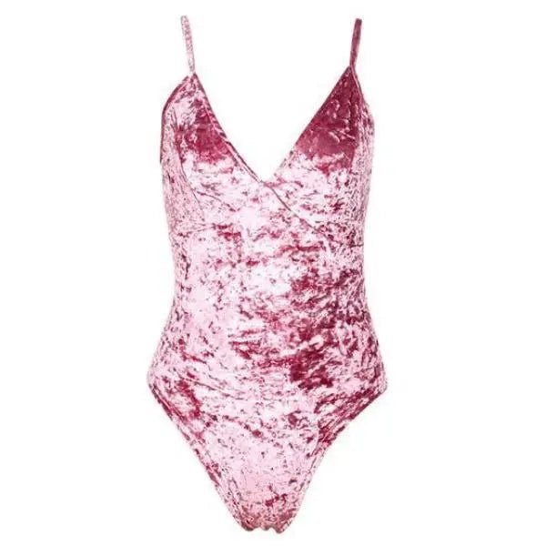 Luxurious Velvet Velour Piece Bodysuit for Ultimate Comfort - Cosparty