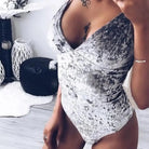 Luxurious Velvet Velour Piece Bodysuit for Ultimate Comfort - Cosparty