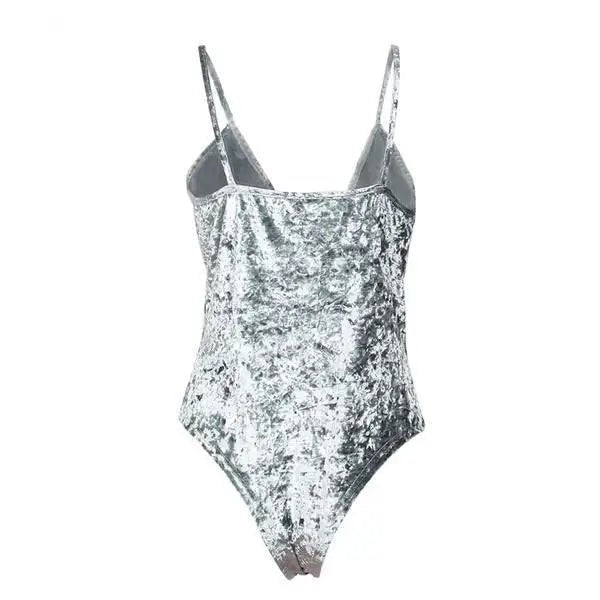 Luxurious Velvet Velour Piece Bodysuit for Ultimate Comfort - Cosparty