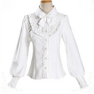 Luxurious Victorian - Era Regal Blouse with Traditional Lolita Details - Cosparty