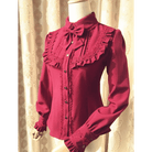 Luxurious Victorian - Era Regal Blouse with Traditional Lolita Details - Cosparty