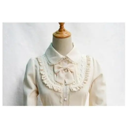 Luxurious Victorian-Era Regal Blouse with Traditional Lolita Details - shirt