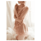 Luxurious Victorian Princess Lingerie Set with Ruffles and Lace Trim - Cosparty