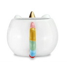 Luxury Ceramic Rainbow Unicorn Mug with Golden Horn - Cosparty