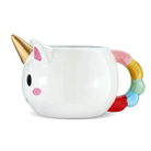 Luxury Ceramic Rainbow Unicorn Mug with Golden Horn - cup