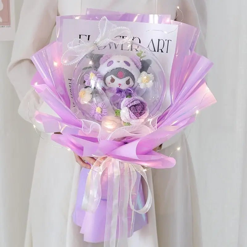 Luxury Floral Kawaii Plush Bouquets with Sanrio Characters - Cosparty