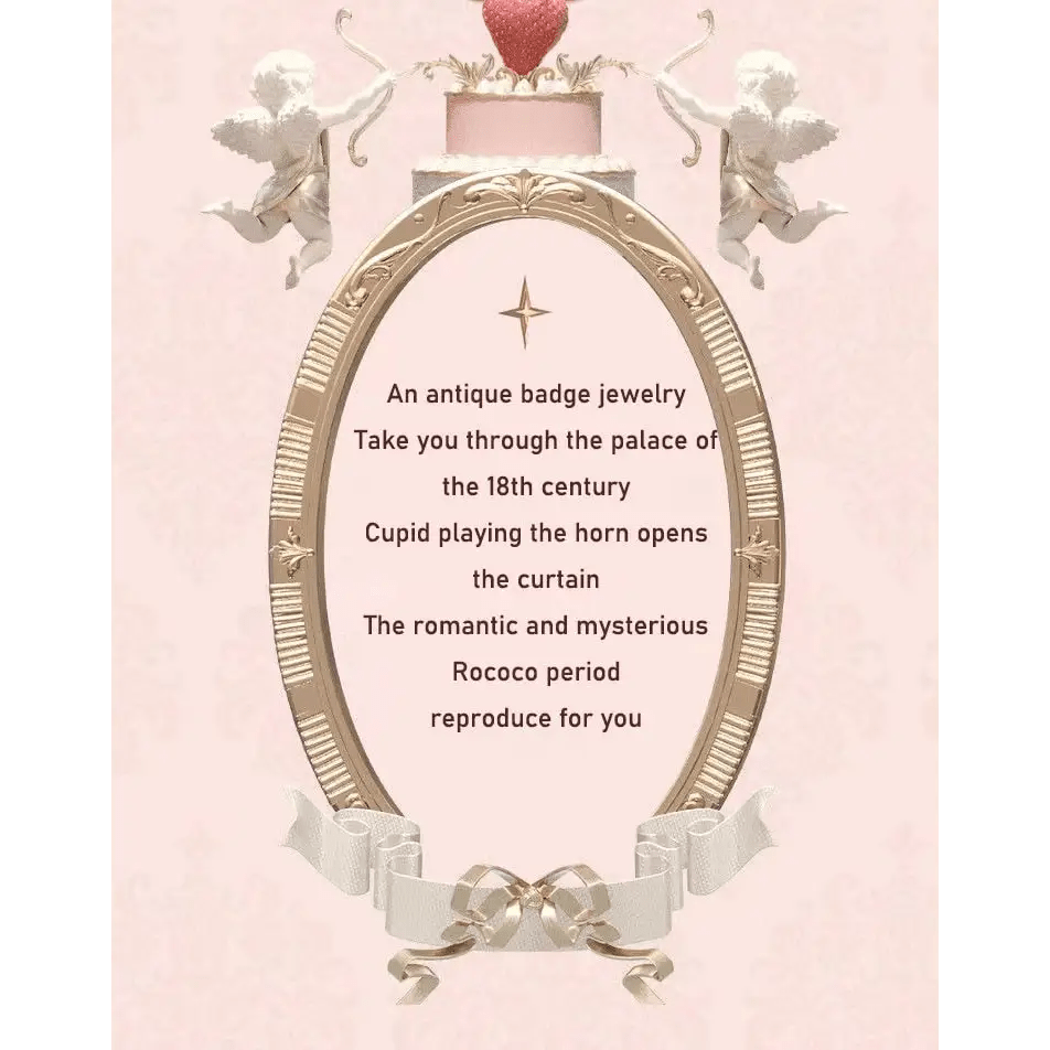 Luxury Glittering Strawberry Blush Compact for Your Vanity - Cosparty