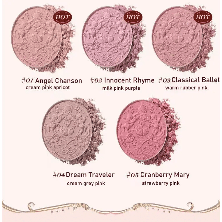 Luxury Glittering Strawberry Blush Compact for Your Vanity - Cosparty